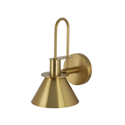 Applique murale conique moderne du milieu du siècle à une lumière - 18 cm (7 po)