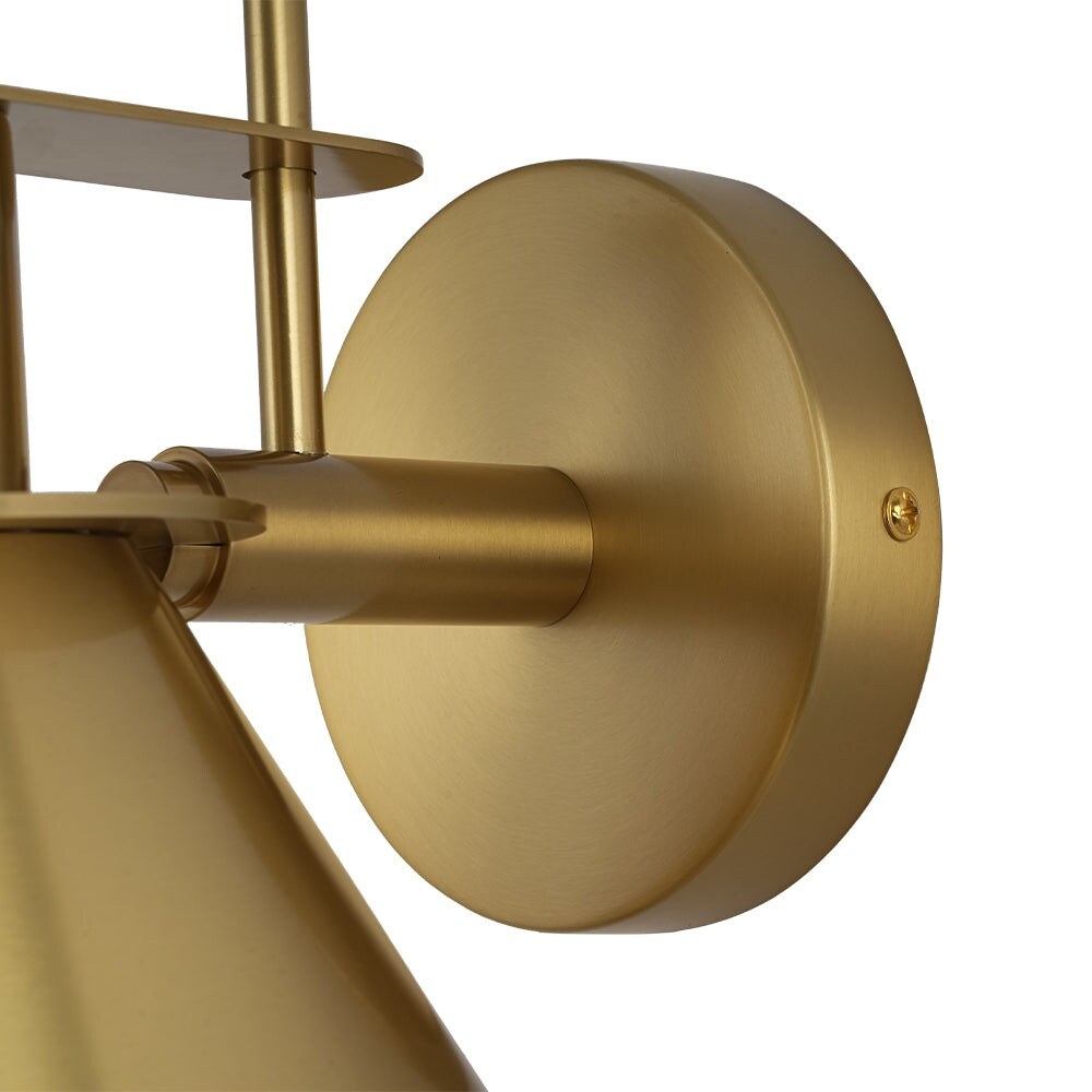 Applique murale conique moderne du milieu du siècle à une lumière - 18 cm (7 po)