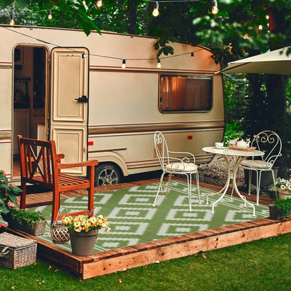 Tapis d'extérieur Milan Design 100 % écologique en plastique léger