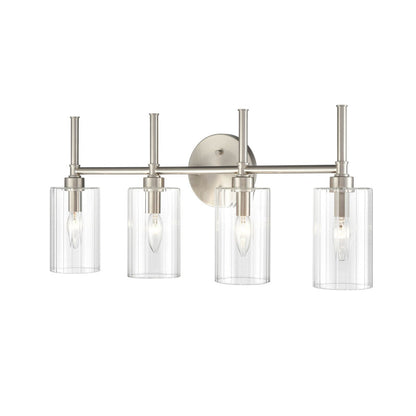 Applique murale de salle de bain Chastine de Millennium Lighting avec abat-jour en verre biseauté transparent