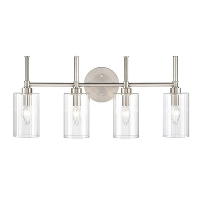 Applique murale de salle de bain Chastine de Millennium Lighting avec abat-jour en verre biseauté transparent