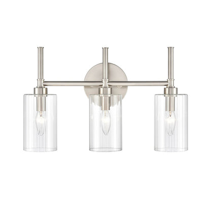 Applique murale de salle de bain Chastine de Millennium Lighting avec abat-jour en verre biseauté transparent