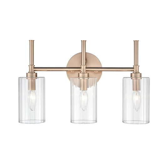 Applique murale de salle de bain Chastine de Millennium Lighting avec abat-jour en verre biseauté transparent