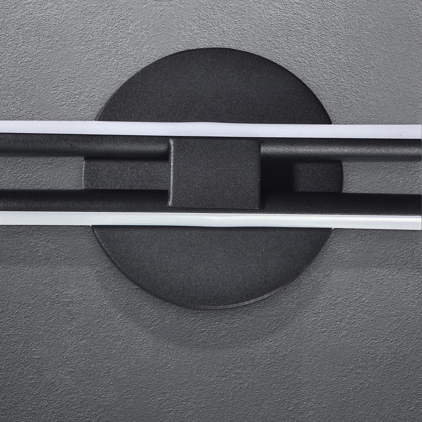 Applique murale minimaliste en métal linéaire à LED dimmable à 2 lumières