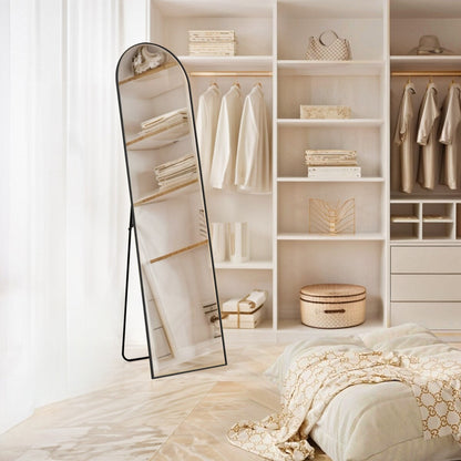 Miroir mural pleine longueur avec verre incassable, sur pied pour chambre ou dressing
