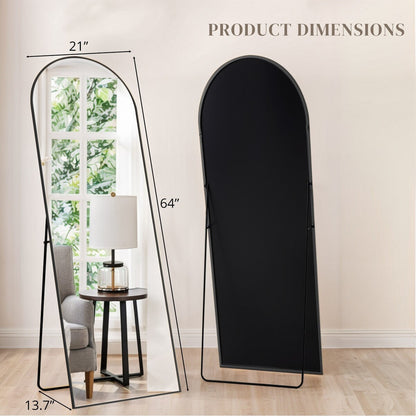 Miroir mural pleine longueur avec verre incassable, sur pied pour chambre ou dressing