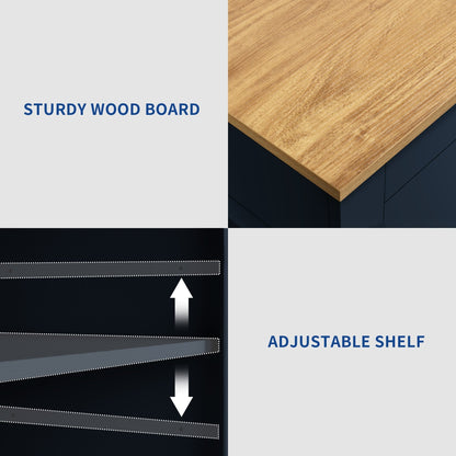 Moasis 53 pouces, meuble de rangement pour îlot de cuisine mobile et portable