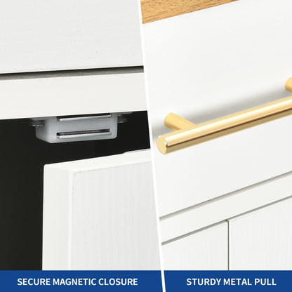 Moasis 53 pouces, meuble de rangement pour îlot de cuisine mobile et portable