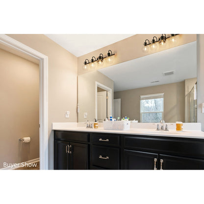 Applique murale moderne en verre à 2/3/4/5 lumières pour salle de bain, design minimaliste