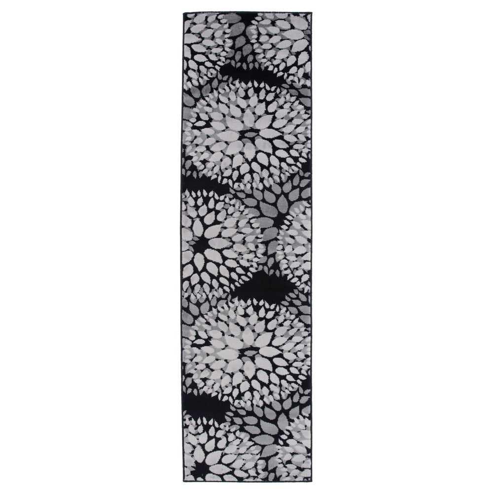 Tapis moderne à motifs floraux circulaires de World Rug Gallery