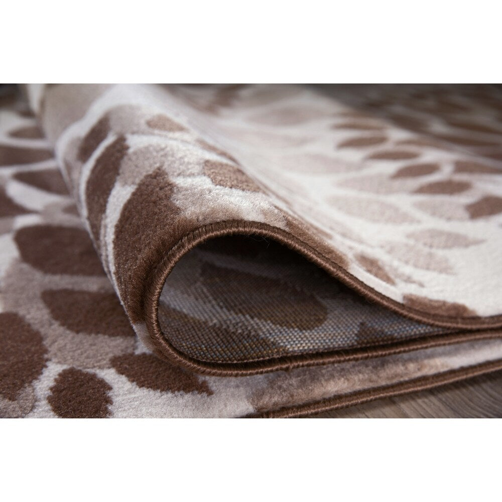 Tapis moderne à motifs floraux circulaires de World Rug Gallery