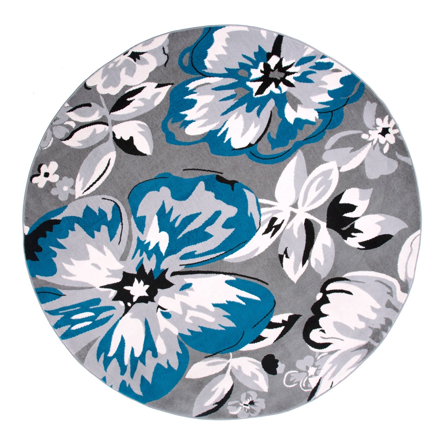 Tapis moderne à motif floral de la World Rug Gallery