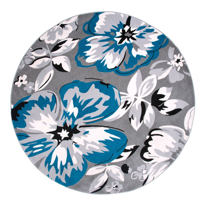 Tapis moderne à motif floral de la World Rug Gallery