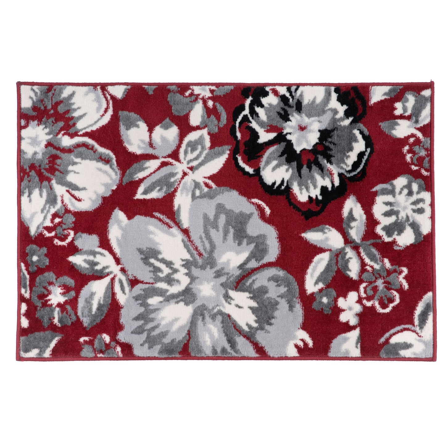 Tapis moderne à motif floral de la World Rug Gallery