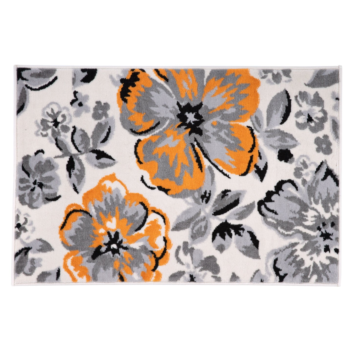 Tapis moderne à motif floral de la World Rug Gallery