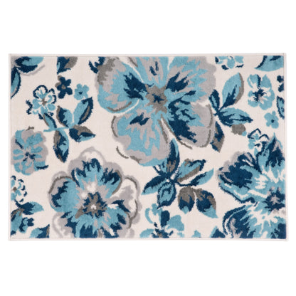 Tapis moderne à motif floral de la World Rug Gallery