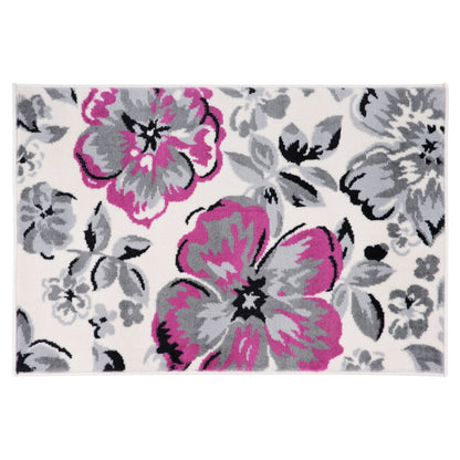 Tapis moderne à motif floral de la World Rug Gallery