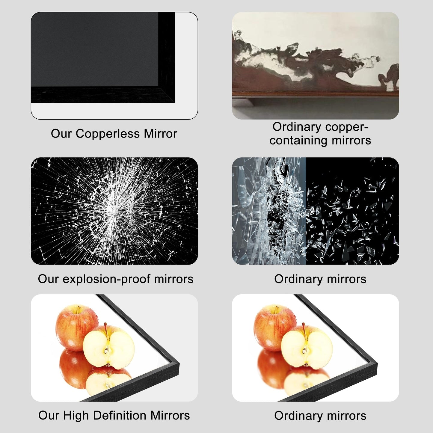 Miroir sur pied moderne pleine longueur