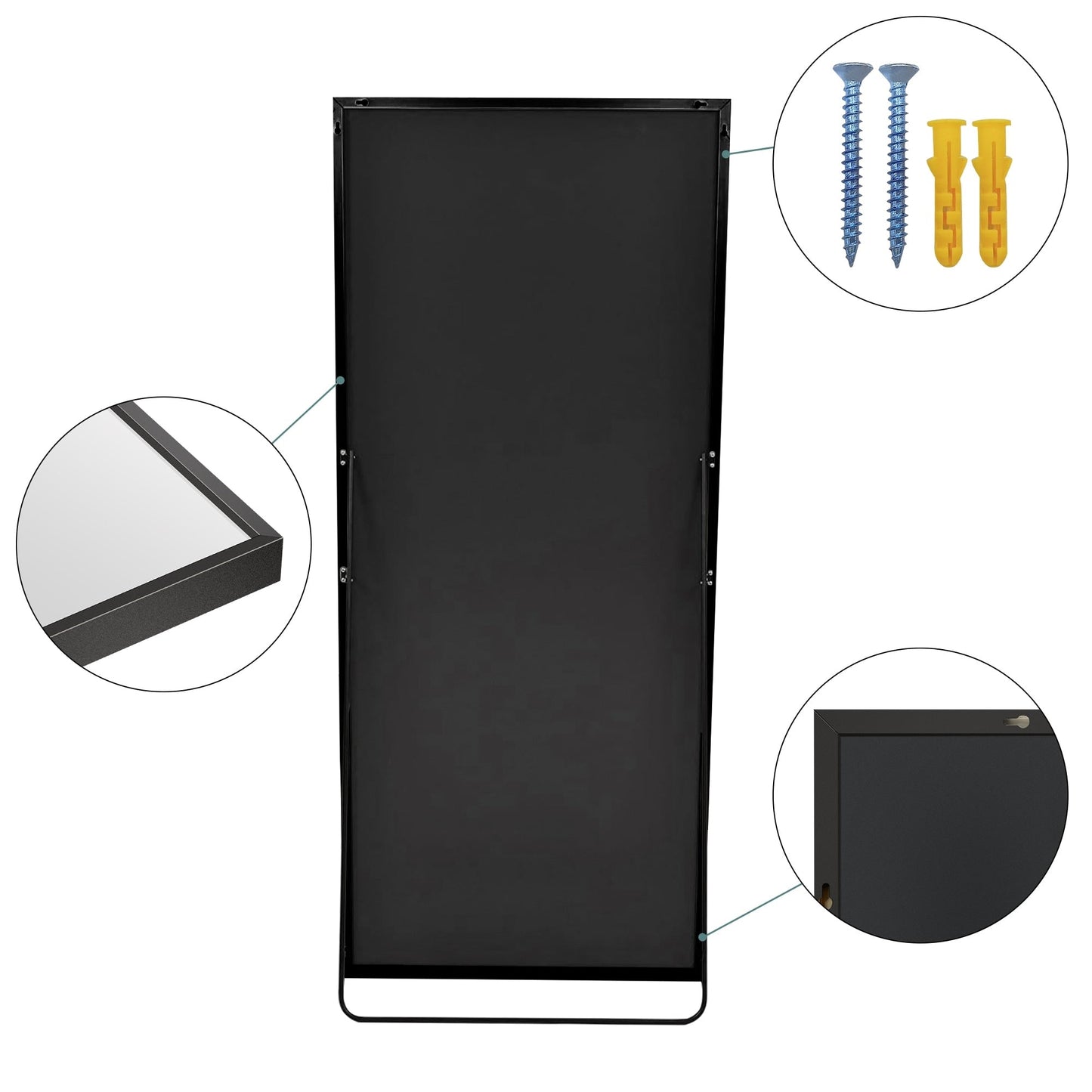 Miroir sur pied moderne pleine longueur