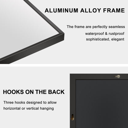 Miroir sur pied moderne pleine longueur