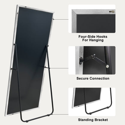 Miroir sur pied moderne pleine longueur