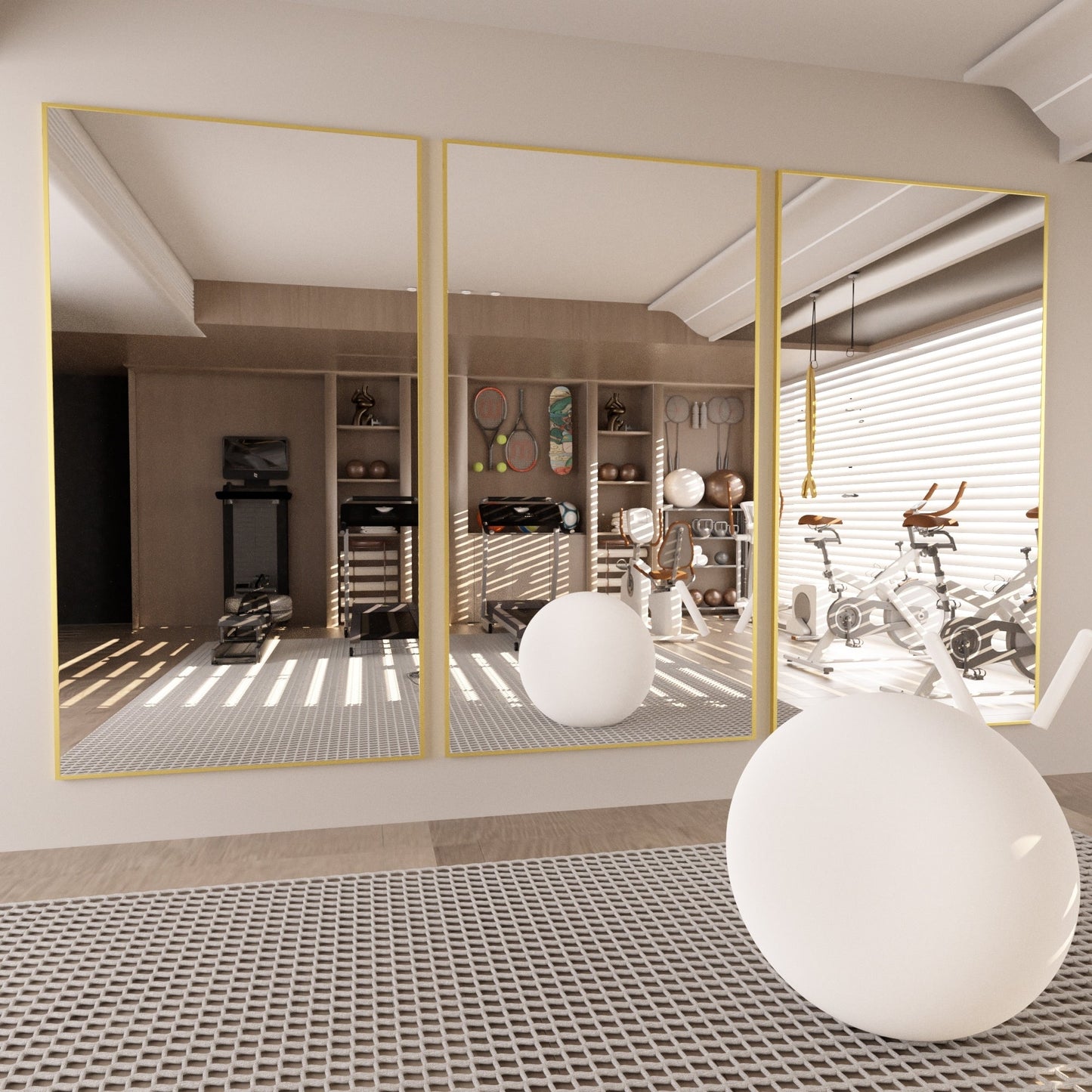 Miroir sur pied moderne pleine longueur