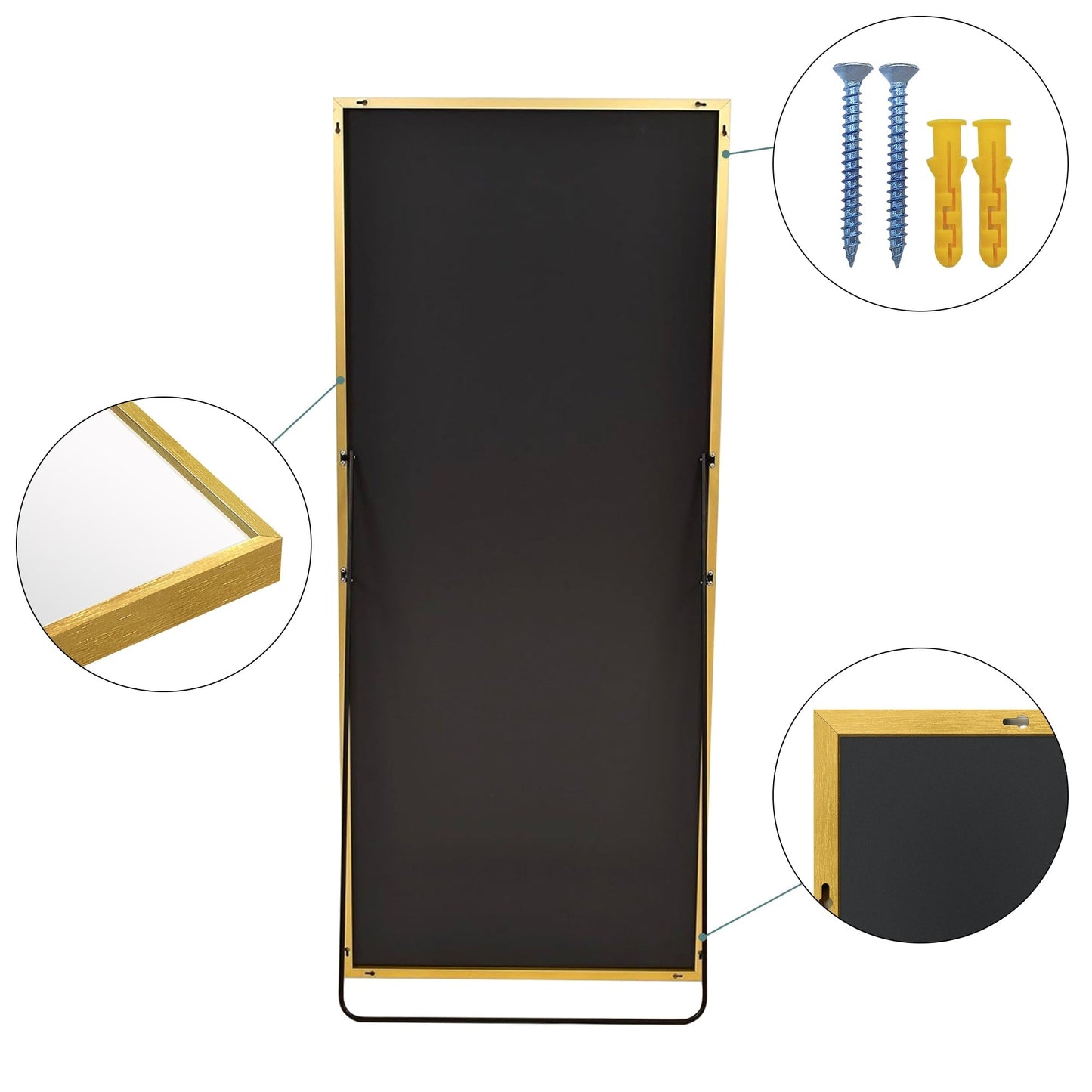 Miroir sur pied moderne pleine longueur