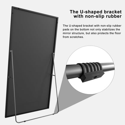 Miroir sur pied moderne pleine longueur