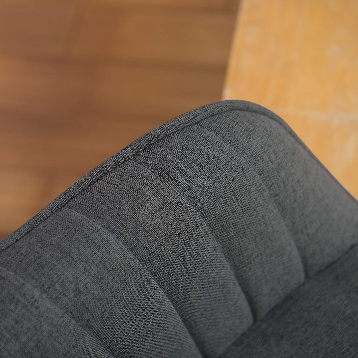 Fauteuil d'appoint pivotant Art Leon pour bureau moderne avec pieds en bois