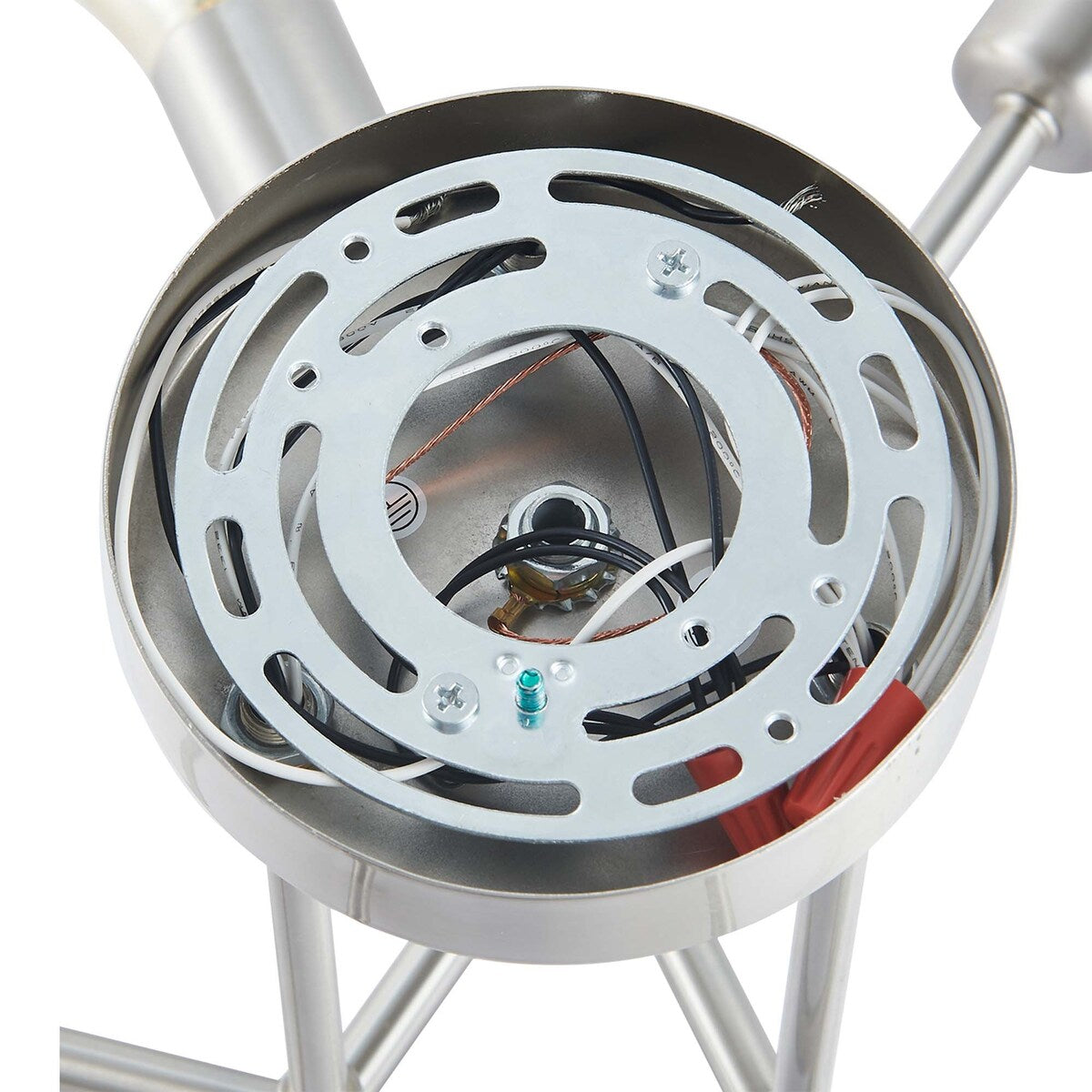 Plafonnier semi-encastré Sputnik moderne en métal léger de 60 cm (23,62 po)