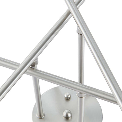 Plafonnier semi-encastré Sputnik moderne en métal léger de 60 cm (23,62 po)