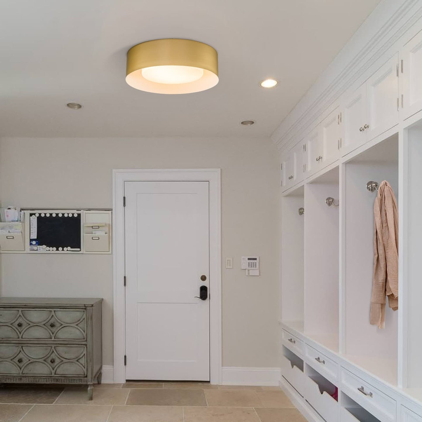 Plafonnier encastré moderne et minimaliste à 2/3/5 lumières avec abat-jour en métal et diffuseur cylindrique