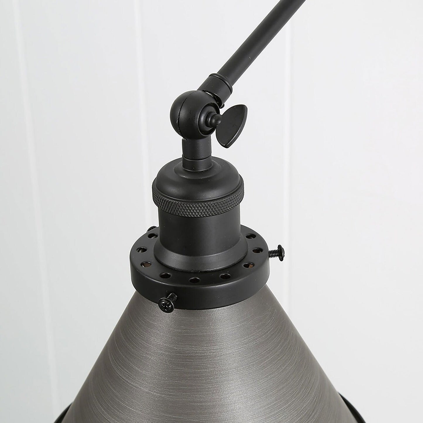 Ensemble de 2 appliques murales modernes à bras articulé réglable, à brancher et à câblées