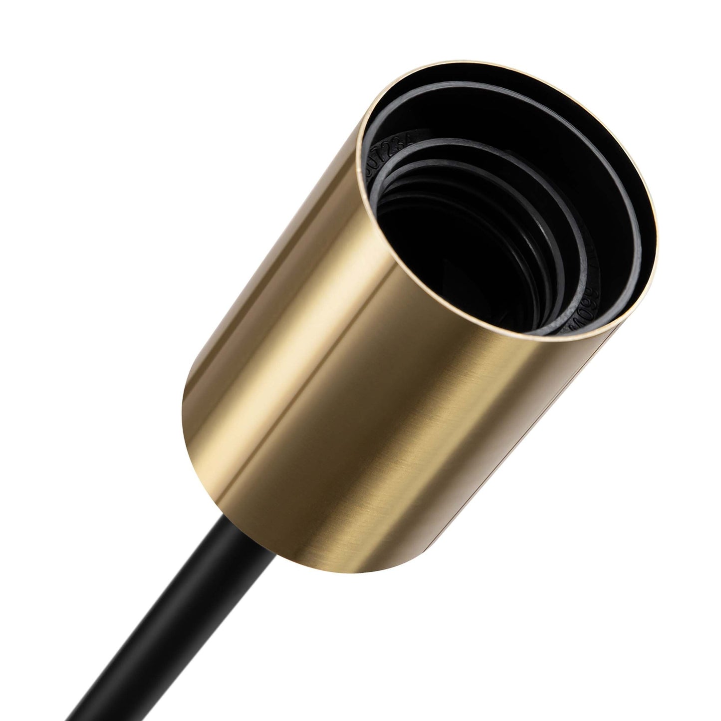 Plafonnier semi-encastré Sputnik noir/doré, idéal pour salon, cuisine, bureau, chambre ou hall d'entrée.