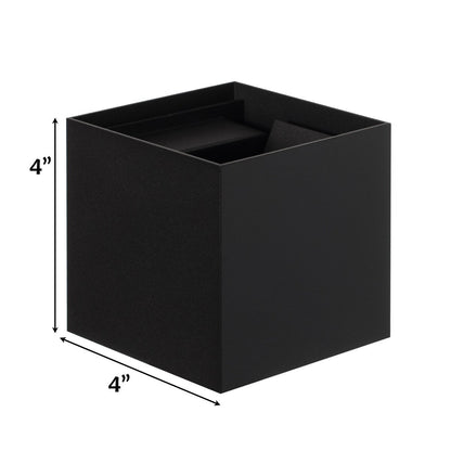 Applique murale moderne LED étanche en aluminium avec faisceau réglable, 10 watts, blanc froid 4000K, pour intérieur et extérieur.