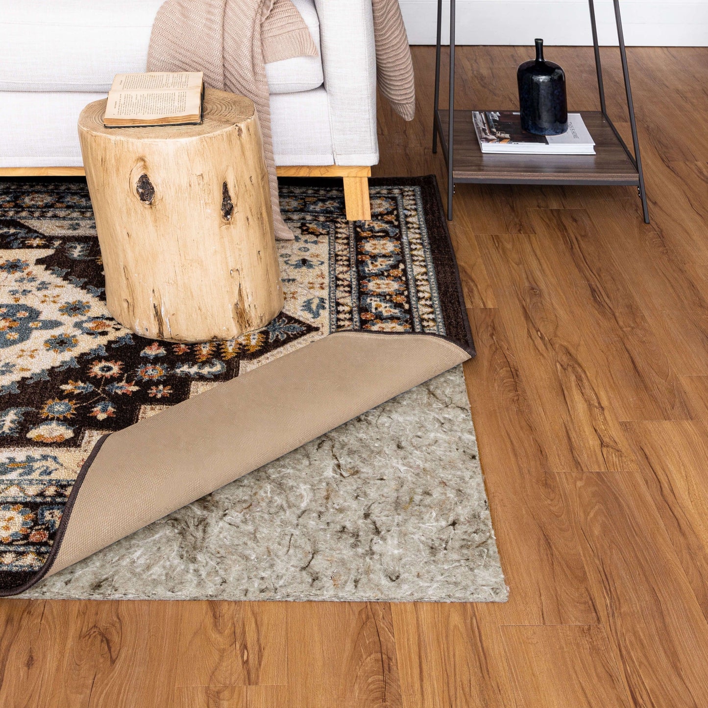 Sous-tapis en feutre Mohawk Home, 1,25 cm d'épaisseur, coussin moelleux et confortable - Gris