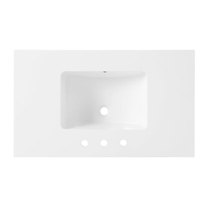 Meuble-lavabo simple Monterey 37 Farmhouse avec plan de travail