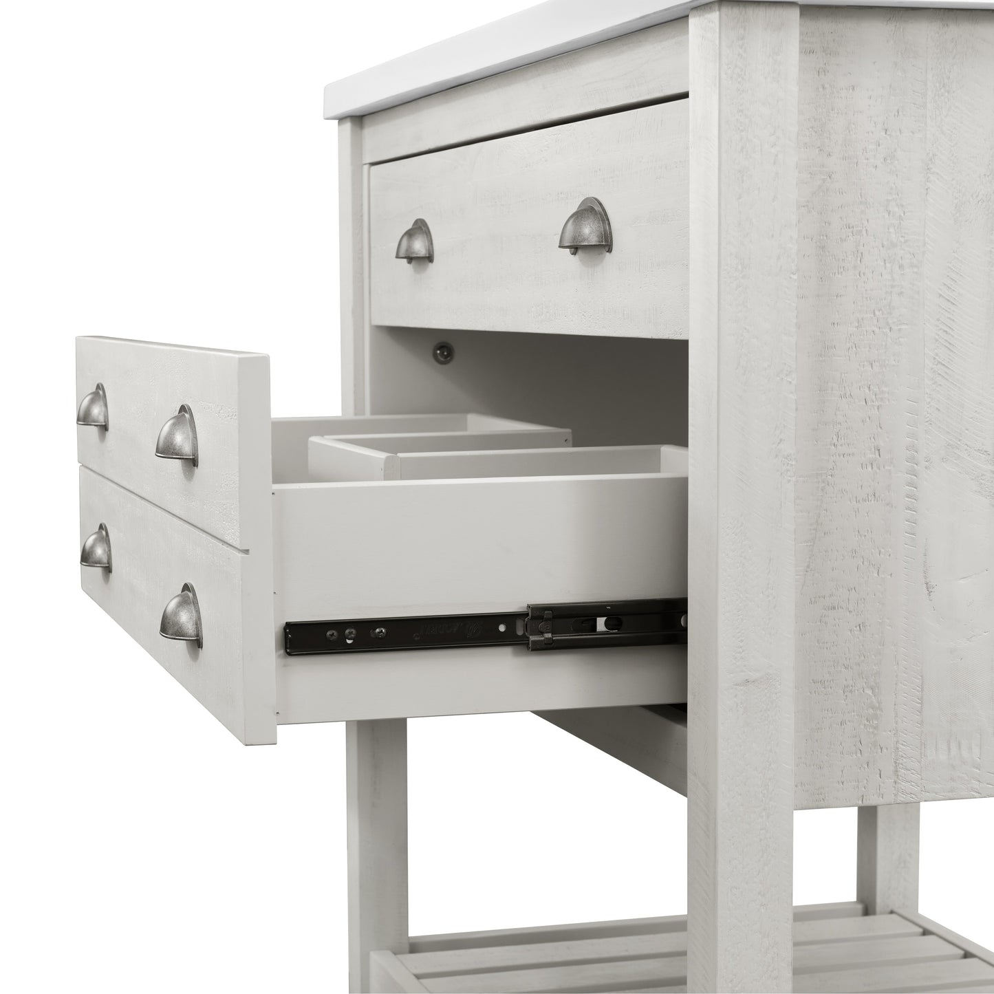 Meuble-lavabo simple Monterey 37 Farmhouse avec plan de travail