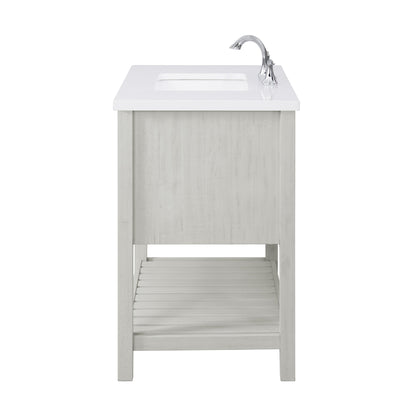 Meuble-lavabo simple Monterey 37 Farmhouse avec plan de travail