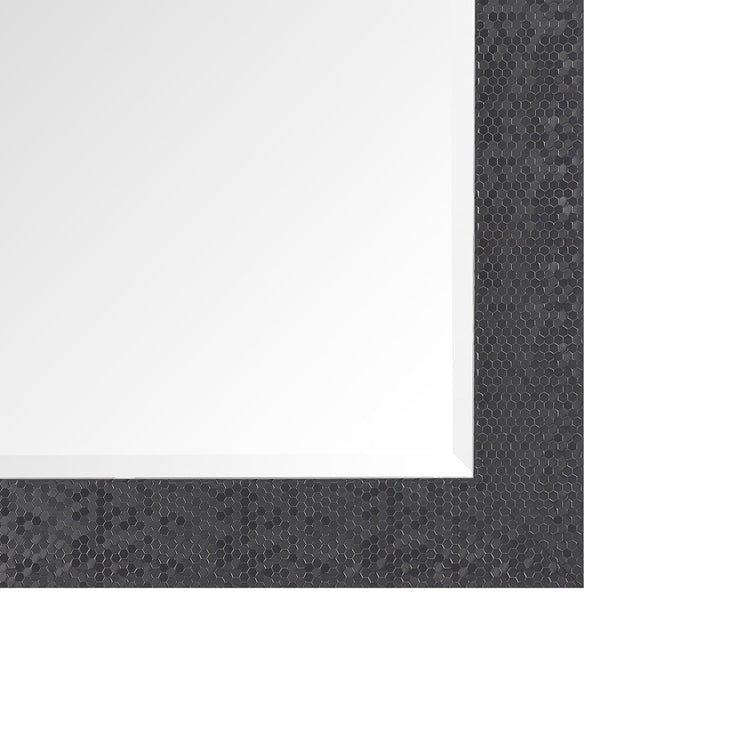 Miroir vertical pleine longueur haut de gamme à motif mosaïque - Sur pied, à incliner, autoportant - Miroir de dressing en pied