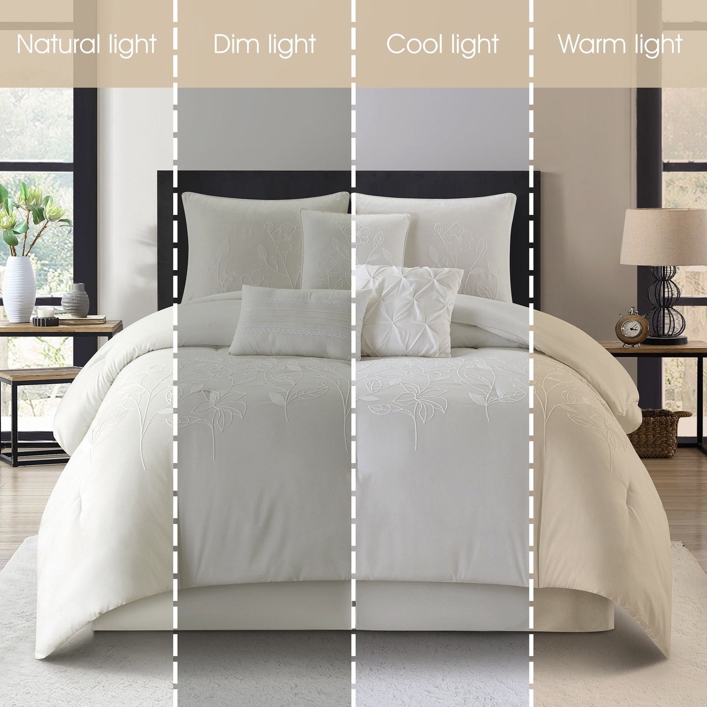 Ensemble de couette florale botanique 7 pièces Nanshing Taylor