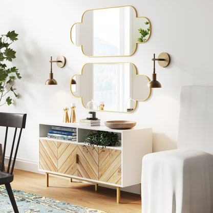 Applique murale Nathan James Tamlin à bras articulé, 1 lumière, avec prise et interrupteur marche/arrêt