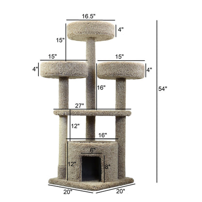 Nouveaux condos pour chats, grande maison pour chats