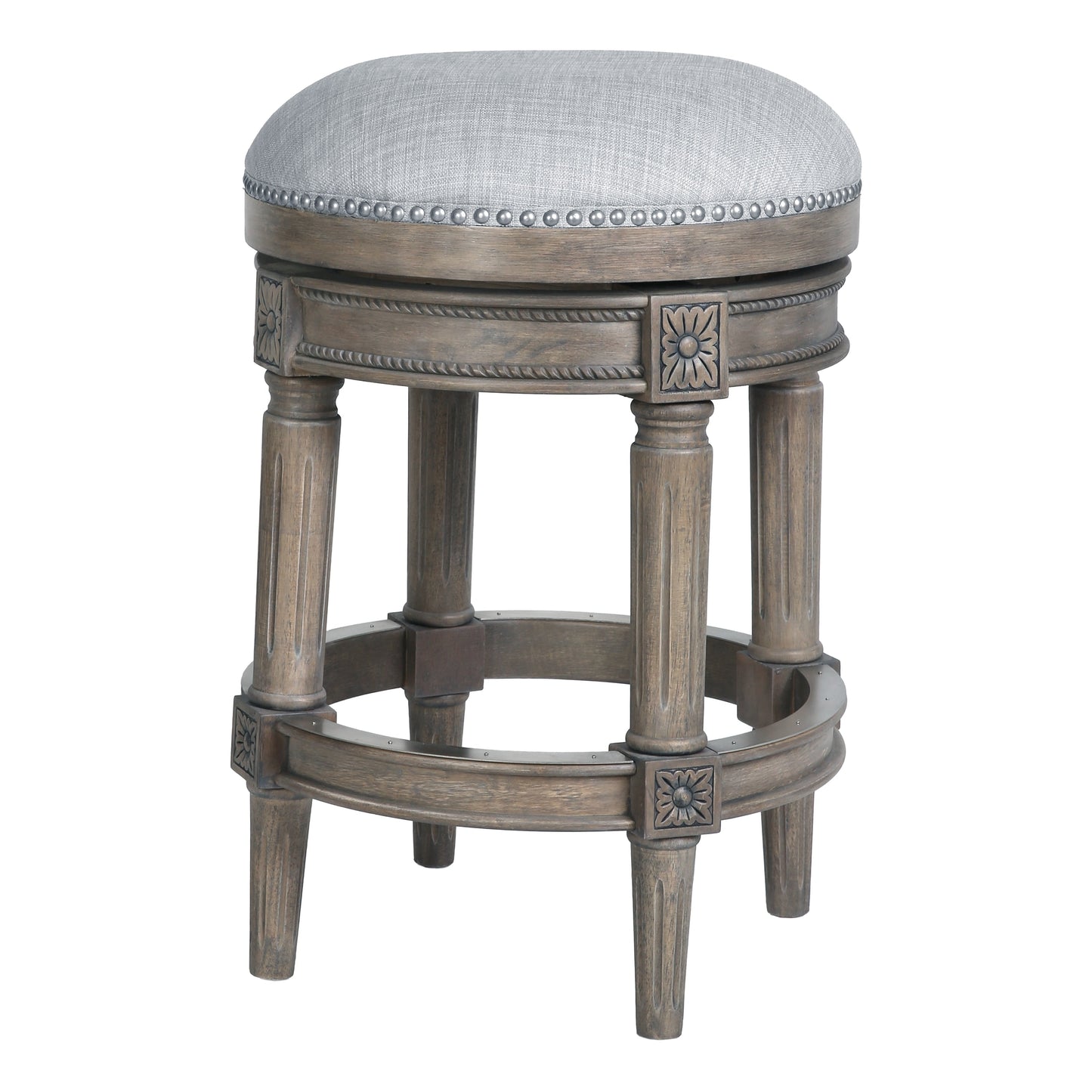 Tabouret de bar pivotant sans dossier Chapman de New Ridge Home Goods, hauteur comptoir, 66 cm (26 pouces)