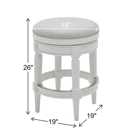 Tabouret de bar pivotant sans dossier Chapman de New Ridge Home Goods, hauteur comptoir, 66 cm (26 pouces)