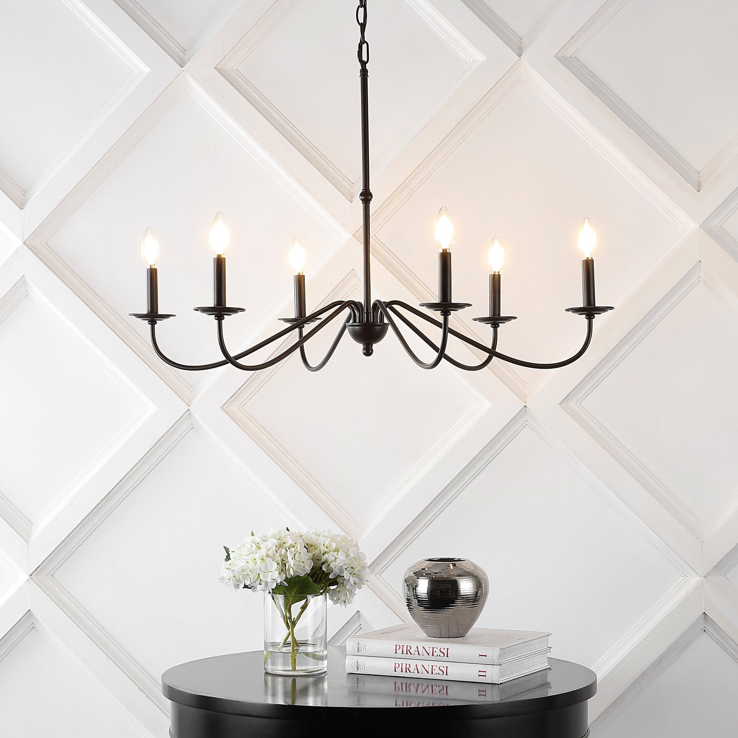 Lustre LED en fer à 6 lumières, 34,75 $, par JONATHAN Y