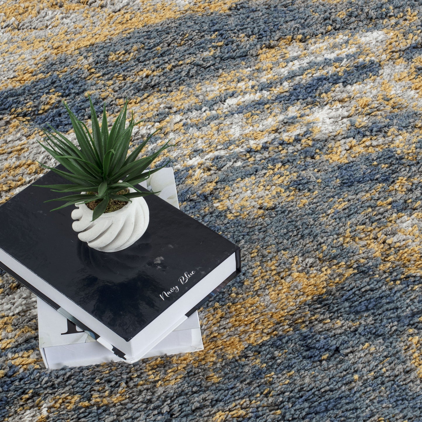 Noori Rug Lux Madison Tapis à poils longs abstrait 5,1 cm