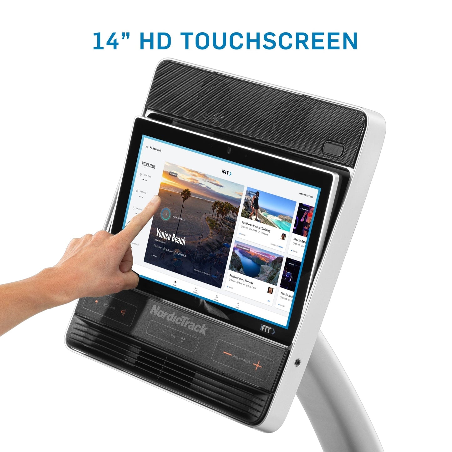 NordicTrack Commercial Series R35 ; vélo d'exercice couché compatible iFIT avec écran tactile de 14 pouces