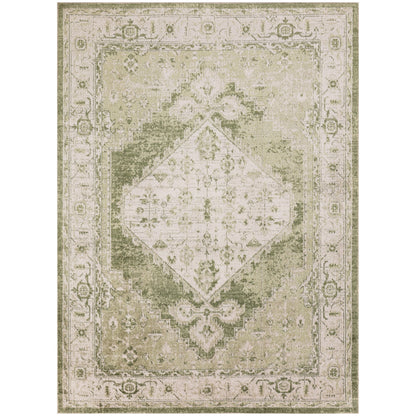 Tapis persan vieilli Nourison Abby, lavable en machine, pour intérieur uniquement.