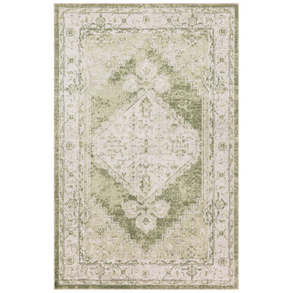 Tapis persan vieilli Nourison Abby, lavable en machine, pour intérieur uniquement.